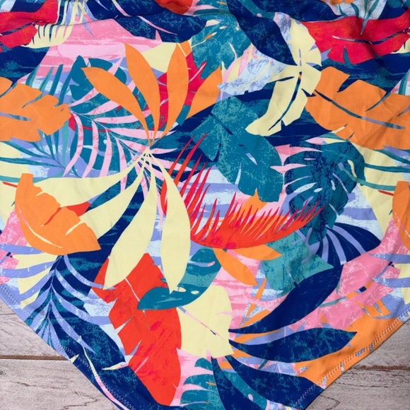 Floral Bikini Bottom Blue Red Yellow Pink Old Navy Woman's Size 4X - Picture 11 of 15